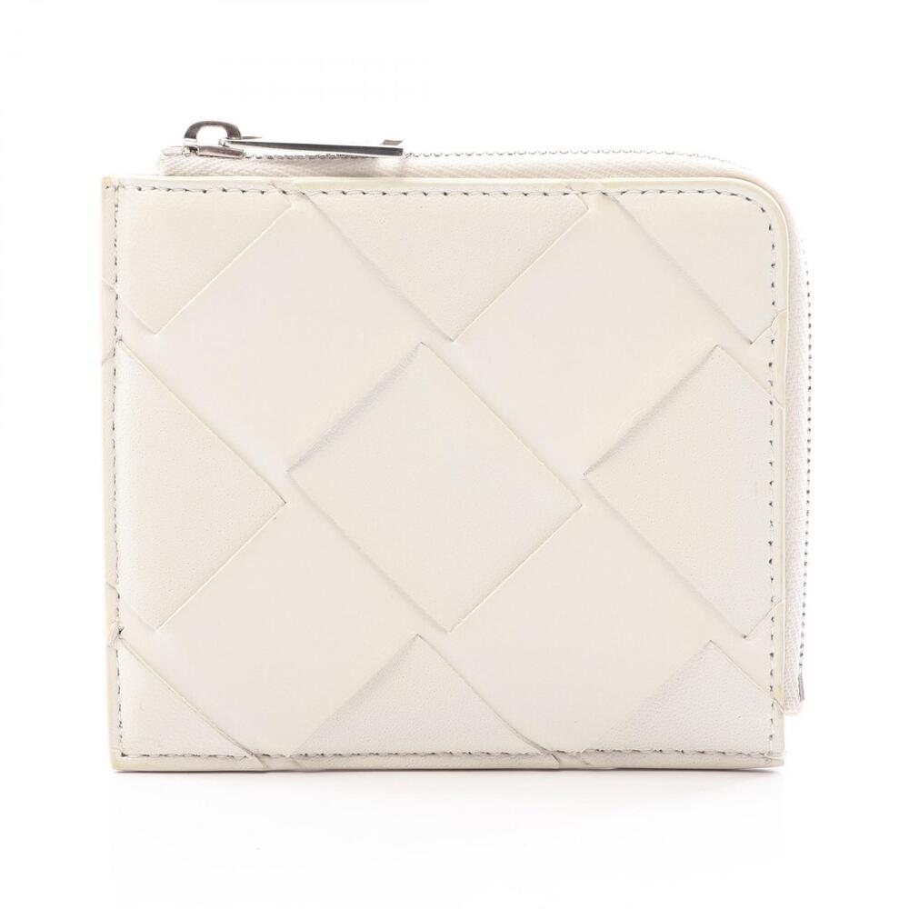 Bottega Veneta Intrecciato Coin Wallet Leather White